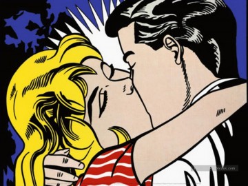  baiser Tableaux - embrasse 3 Roy Lichtenstein